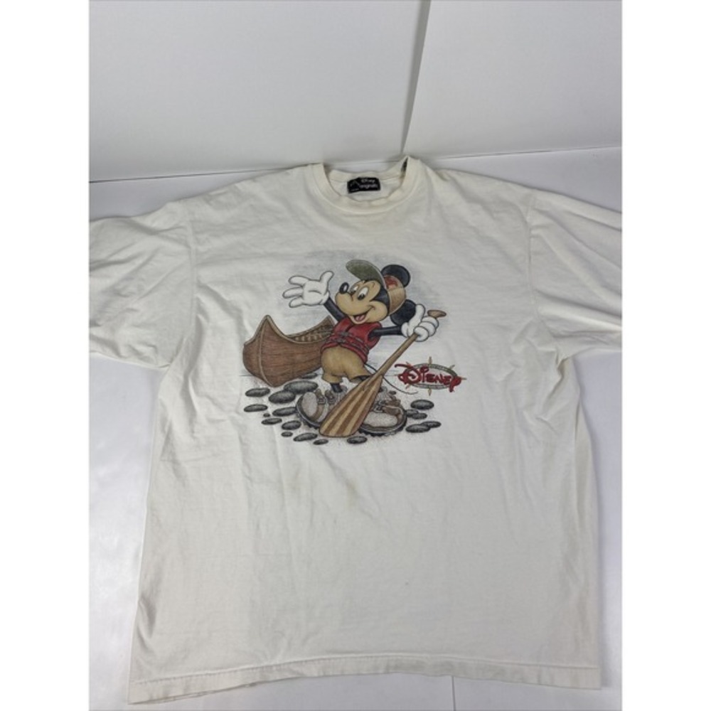 Vintage‎ Disney Originals Mickey Mouse Mousefitters Explore Size XL Big Graphic